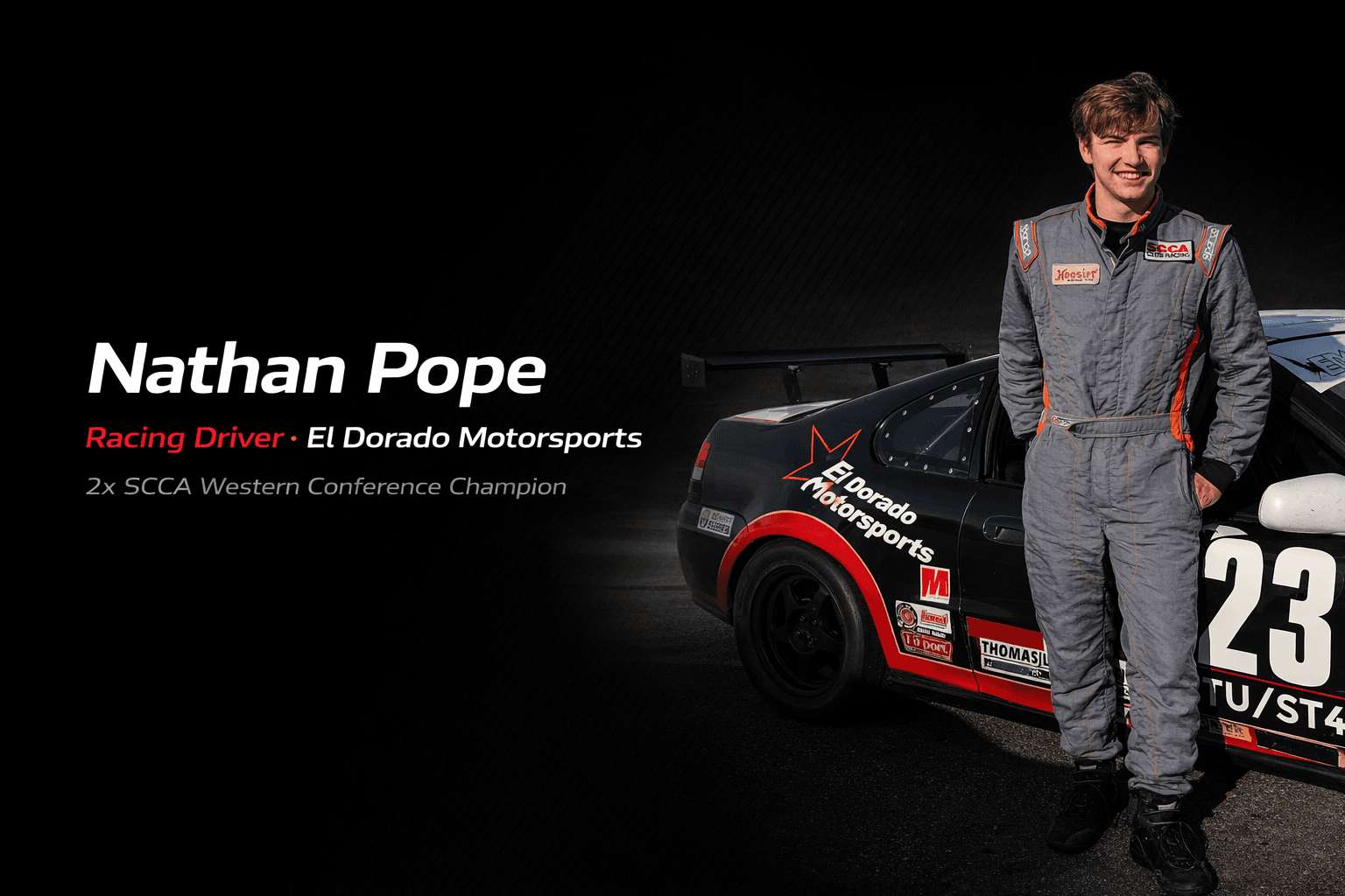 Nathan Pope next to #23